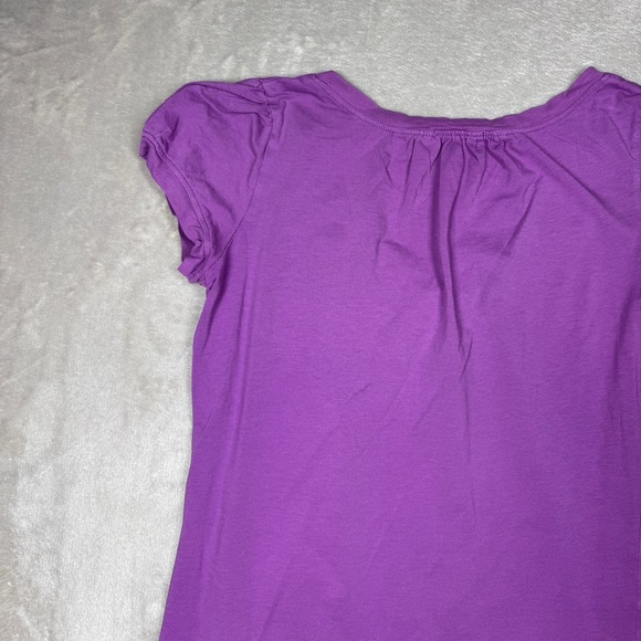 Theory Women’s Y2K Vintage Purple V Neck Cap Sleeve T-Shirt Size P (US Size 0) - Picture 9 of 14